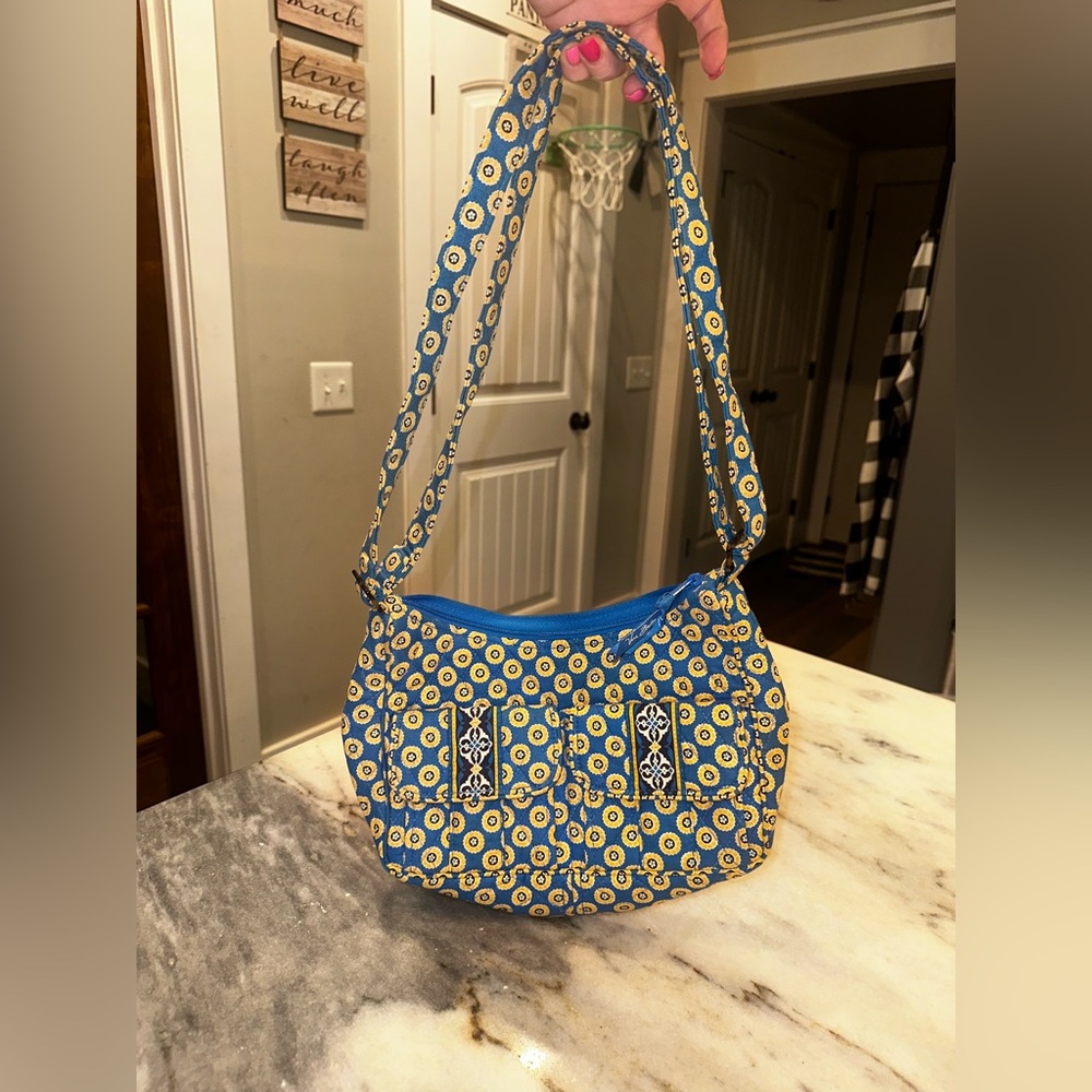 Vera Bradley Stylish‎ Blue and Yellow Women's Shoulder Bag